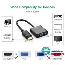 Cáp chuyển Displayport to VGA Ugreen 20415 - Hàng chính hãng