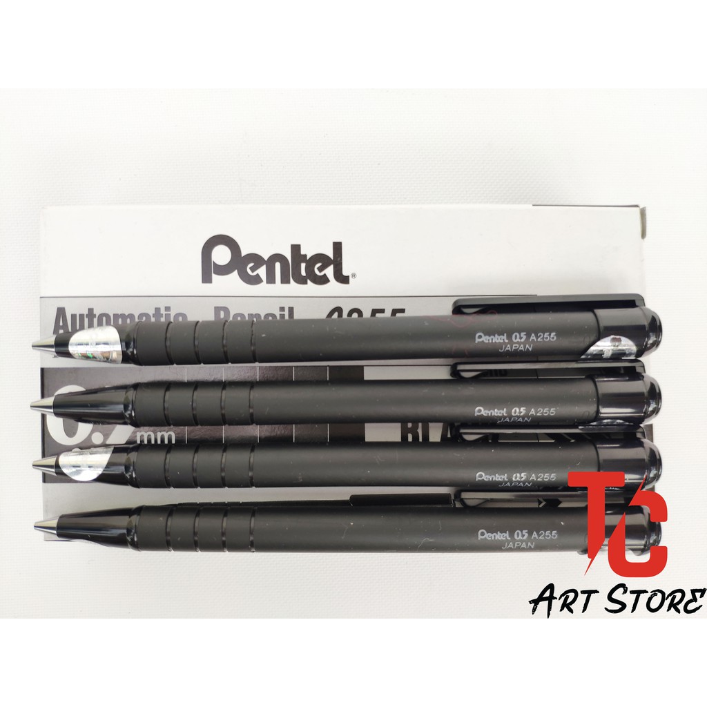 Bút chì bấm Pentel 0.5 A255 Japan - Hàng Chính Hãng Nhật