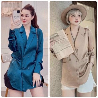 Áo sơmi lụa cổ vest