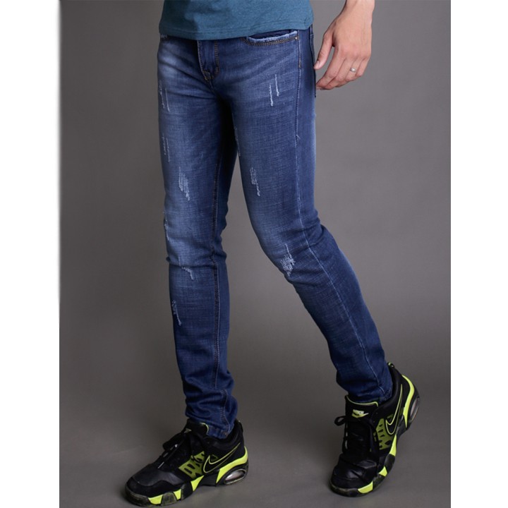 Quần Jean Nam Xanh Đậm Dáng Ôm | BigBuy360 - bigbuy360.vn