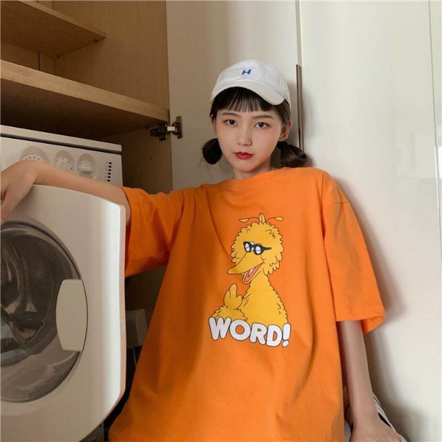 Áo thun tay lỡ Unisex Word