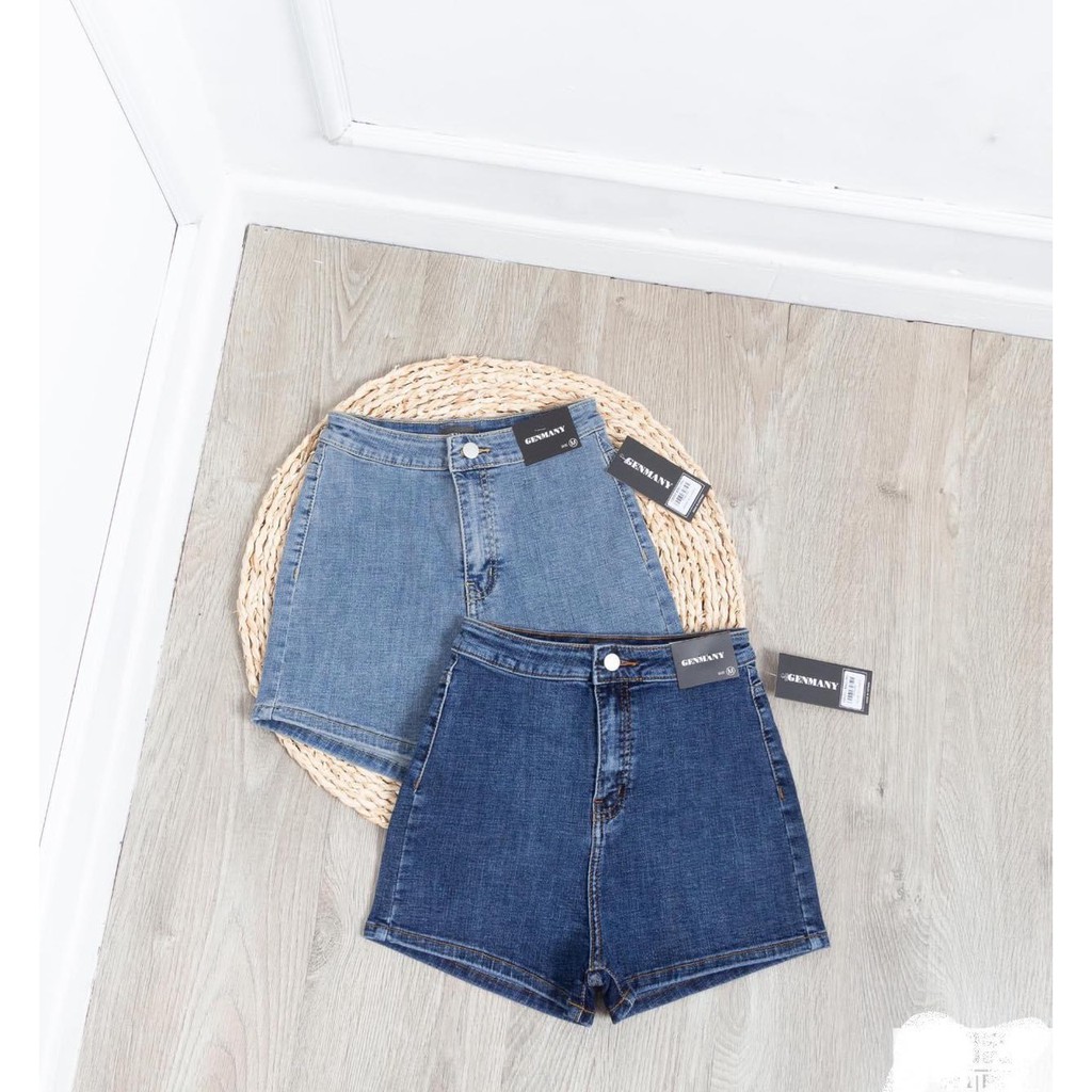 Quần SHORT jean nữ kiểu KHÔNG ĐAI không túi trước chất jean GIÃN tốt V1-13