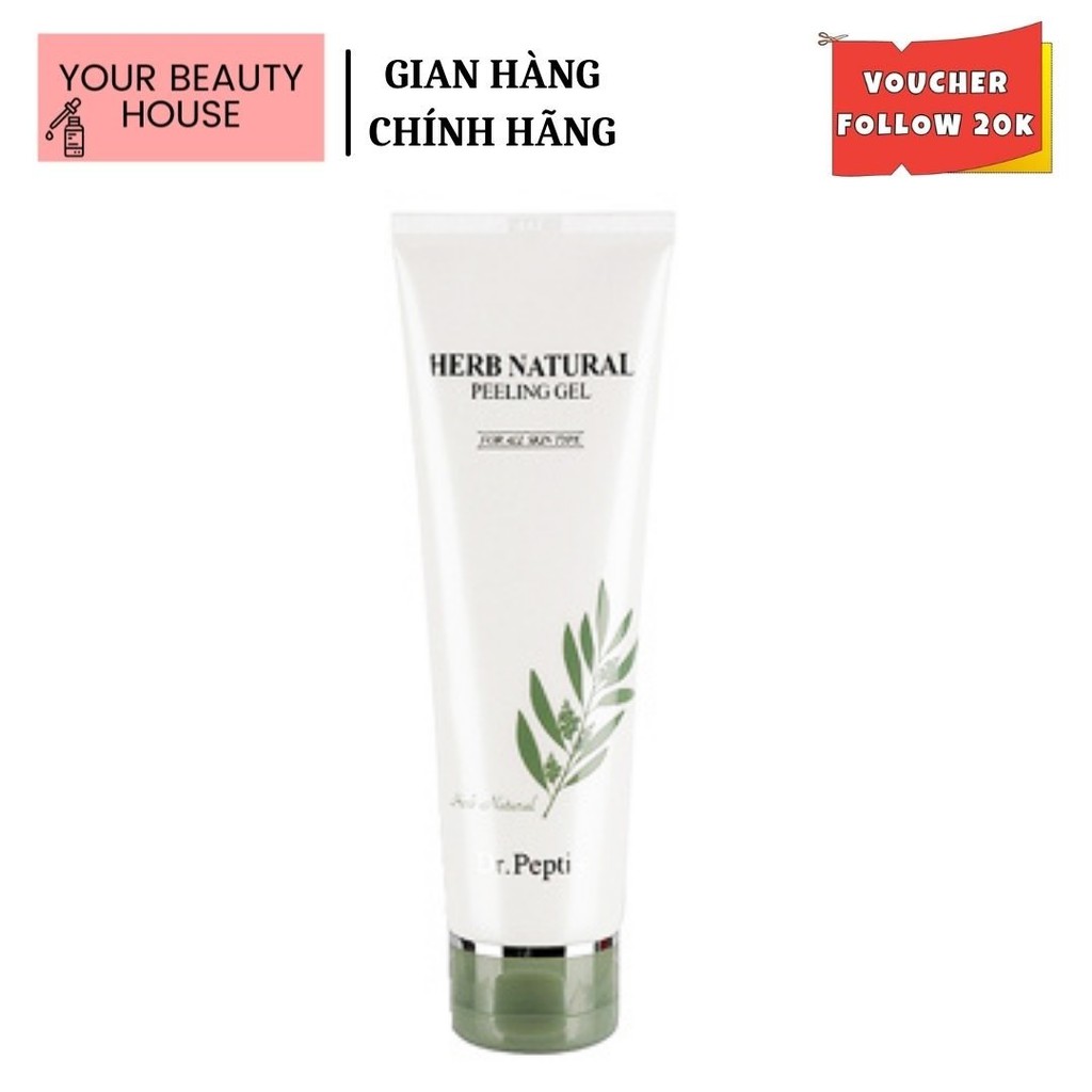 Tẩy Da Chết Mịn Và Sáng Da Dr.Pepti+ Herb Natural Peeling Gel