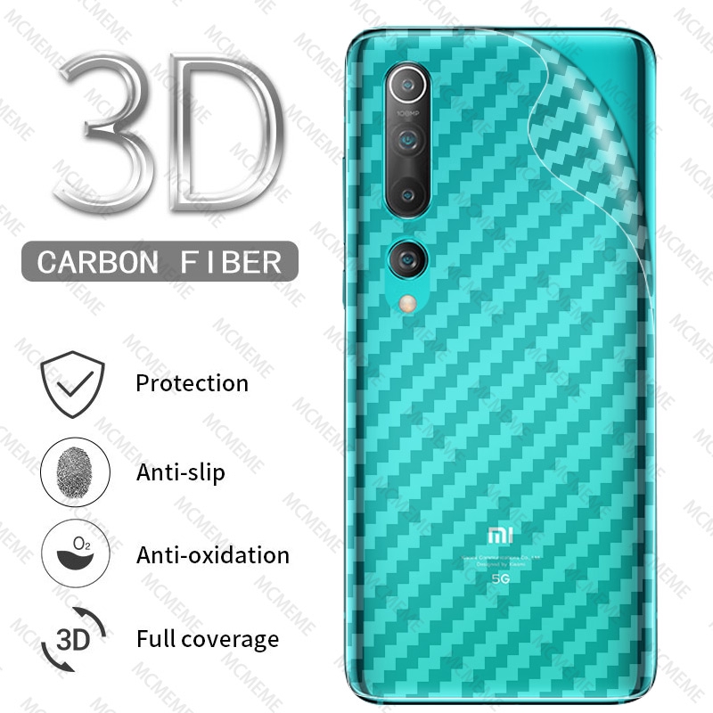 [Mua 1 để gửi 4] 3D Miếng dán Carbon dành cho Xiaomi Mi Note 10 Lite Pro CACBON