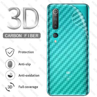 3D Miếng dán Carbon dành cho Xiaomi Mi 14 13 Lite 13T 12T 12 12X Civi 11 Lite 11T 10T Note 10 Pro CACBON