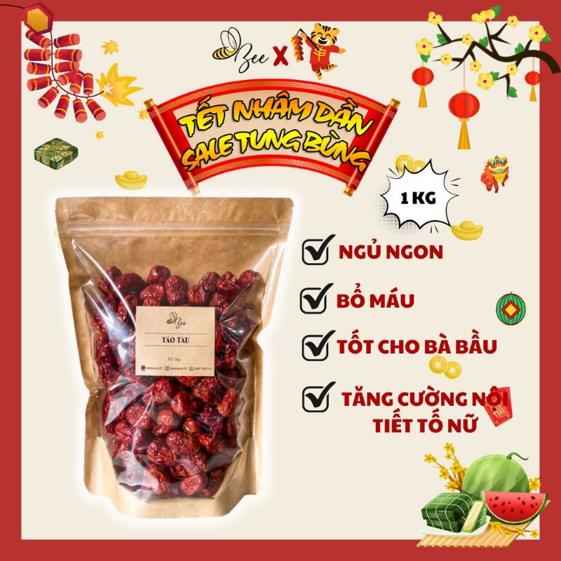 Táo tàu đỏ 500g hàng loại 1 ngon dẻo thơm ngon BICHNGAN FOOD