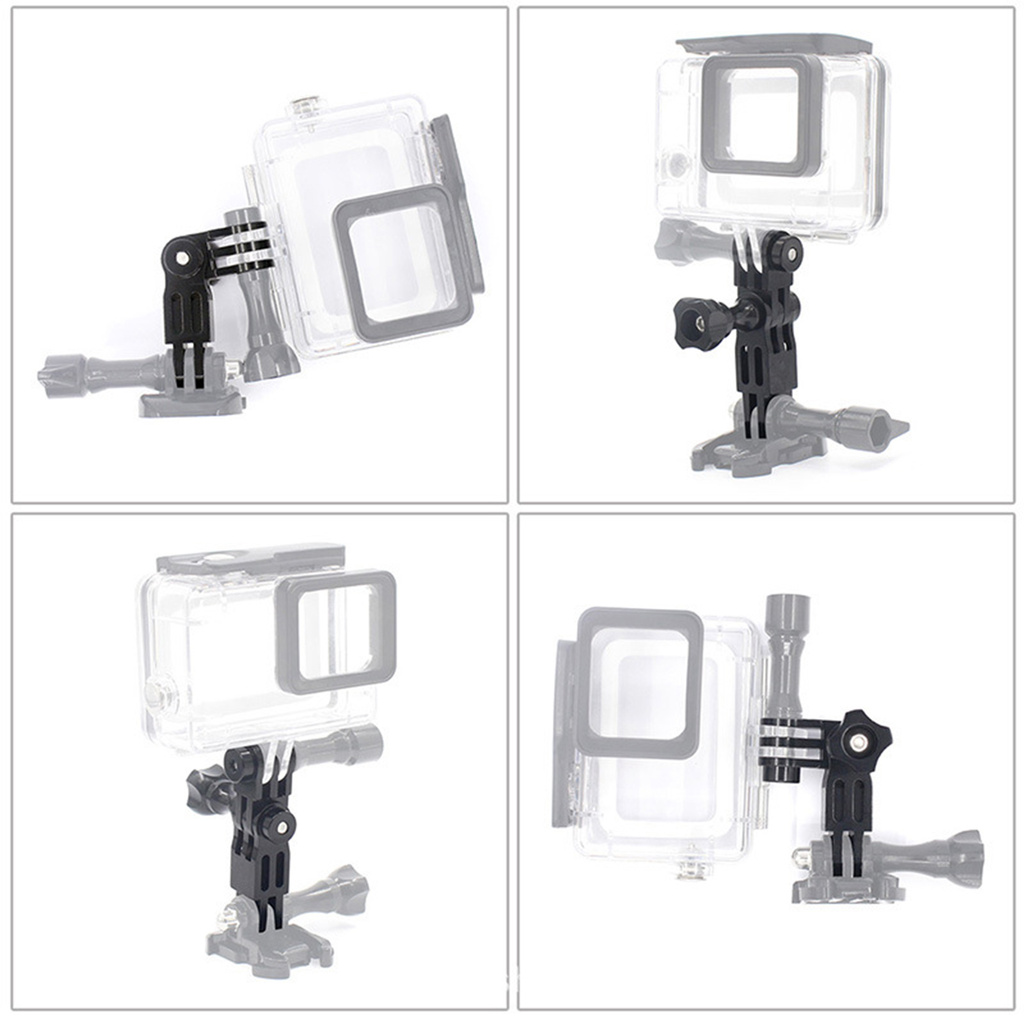 Bộ chuyển đổi gắn camera thể thao/ máy quay hành trình Gopro xoay 360 độ bằng hợp kim nhôm