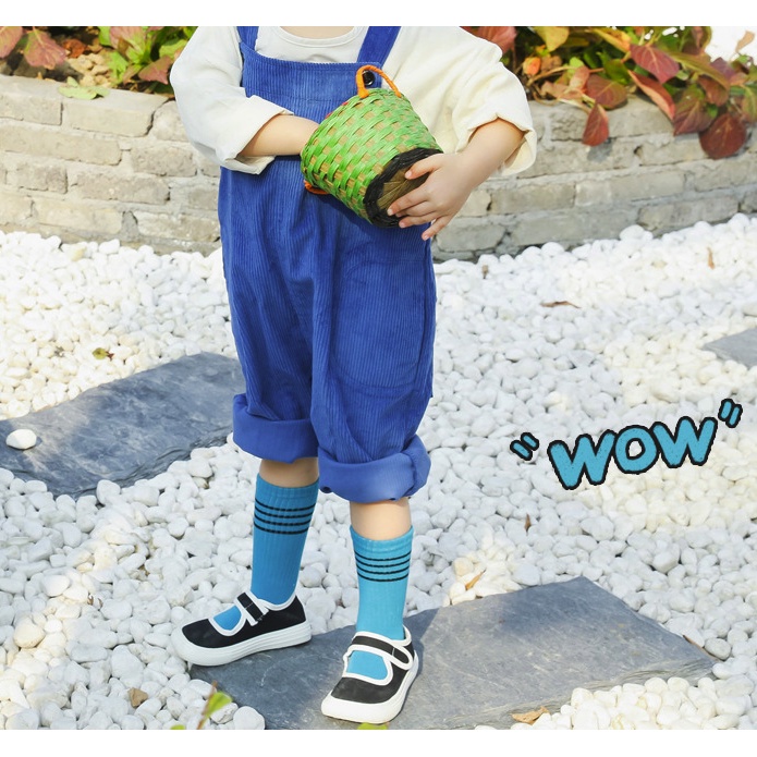 Tất vớ cho bé trai bé gái cổ cao phong cách thể thao Hàn Quốc dễ thương từ 0 đến 10 tuổi