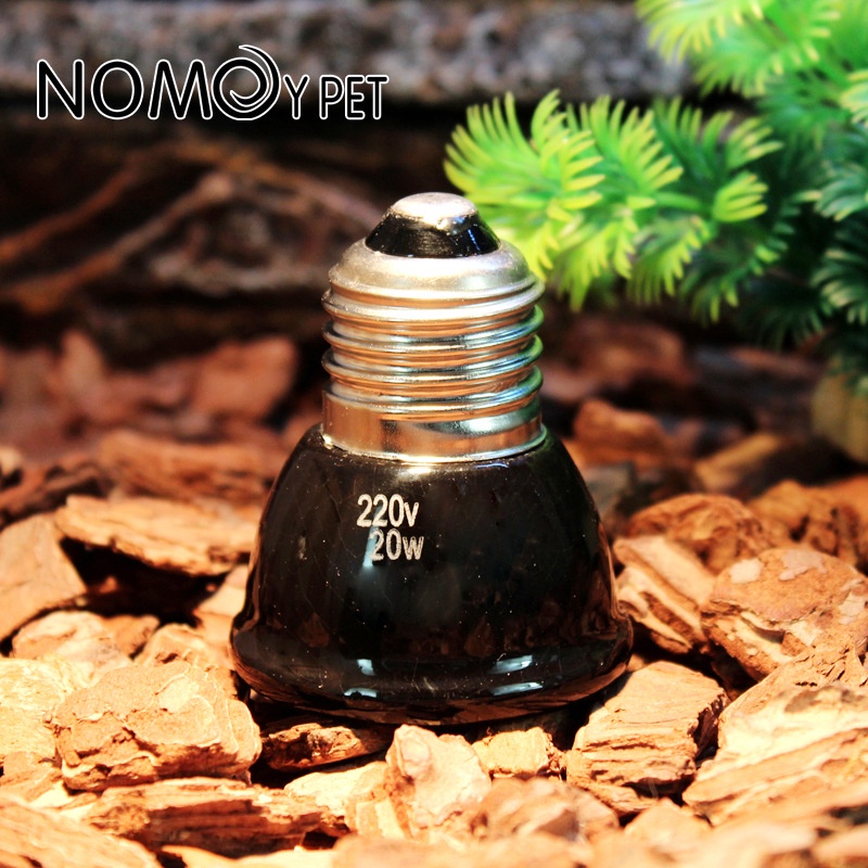 Đèn Sưởi Gốm Bò Sát Mini cho Rùa Thằn Lằn, Đèn Cách Nhiệt Hồng Ngoại Xa Nhiều Công Suất