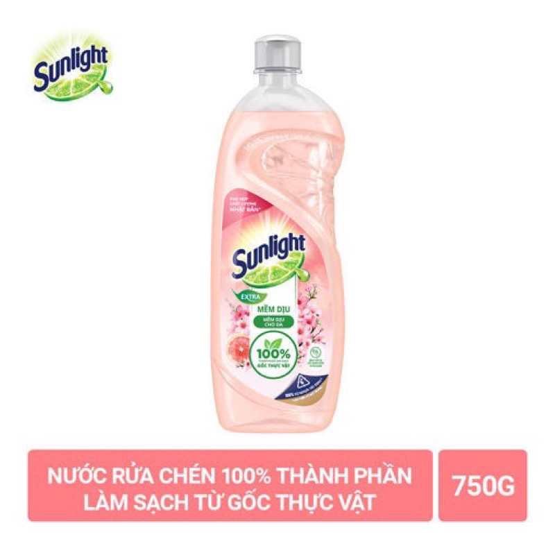 Chai nước rửa chén sunlight 750g