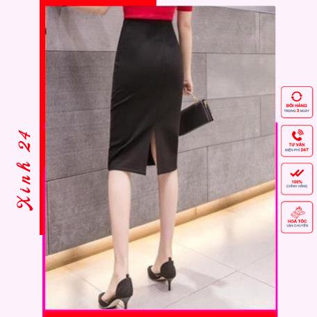 Chân Váy Bút Chì Công Sở xẻ sau dáng dài qua gối | BigBuy360 - bigbuy360.vn