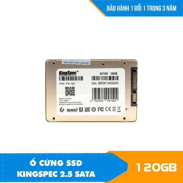 [Hàng Chính hãng] Ổ cứng SSD Kingspec 120GB 2.5'' tăng tốc laptop cực nhanh | BigBuy360 - bigbuy360.vn