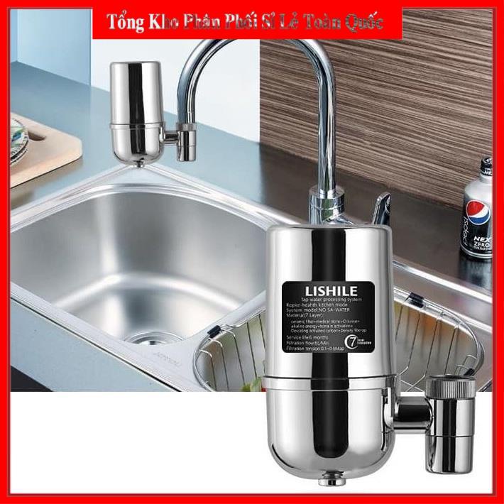 Máy Lọc Nước, Bộ Lọc Nước Tại Vòi 7 Lớp Lọc Lishile Cao cấp Đầu Lọc Nước Siêu Sạch Lishile Chính Hãng