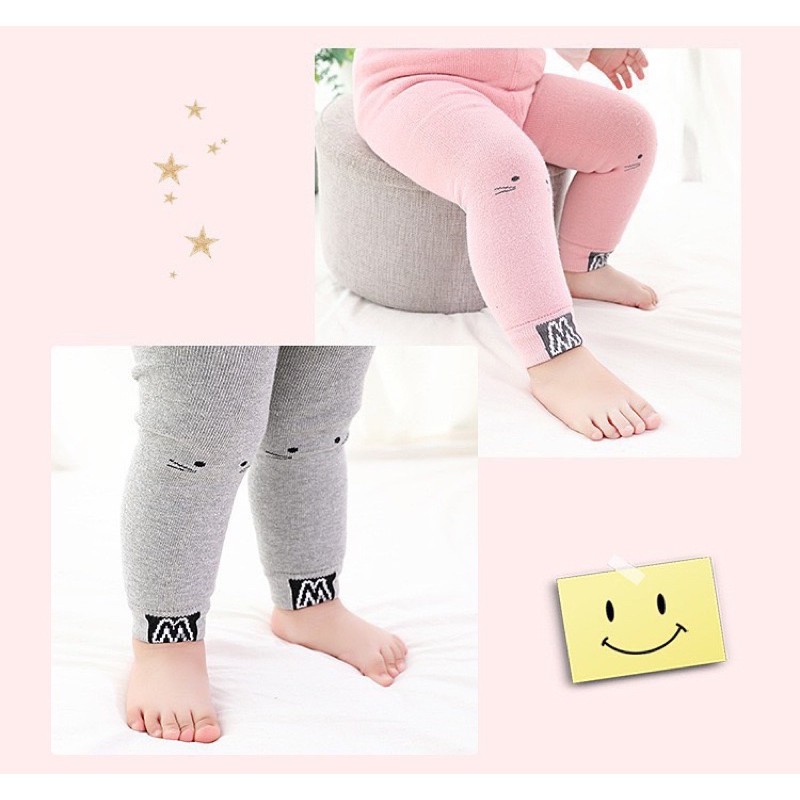 Quần Tất Legging Mèo Lót Xù Cho Bé (Không Bàn)