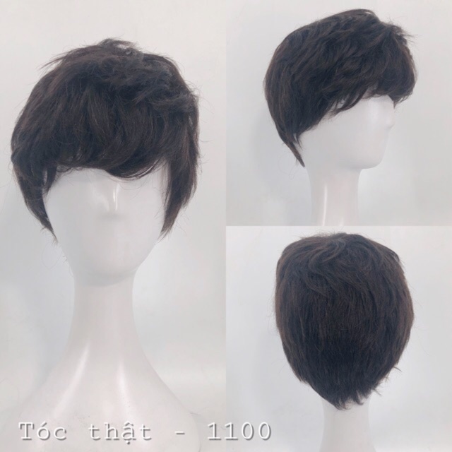 Tóc giả trung niên làm bằng tóc thật