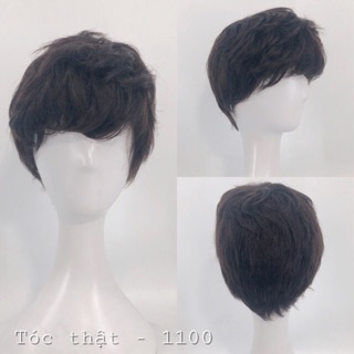 Tóc giả trung niên làm bằng tóc thật