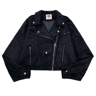 Áo khoác biker da lộn - suede biker jacket