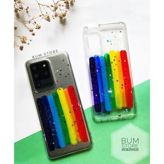 Ốp Lưng Dẻo Trong Suốt Cầu Vồng Samsung Galaxy S20 Ultra / S20 Plus
