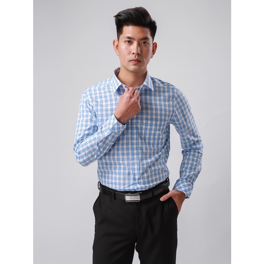 ÁO SƠ MI NAM TAY DÀI ARISTINO ÍT NHĂN REGULAR TÀ LƯỢN ALS37907