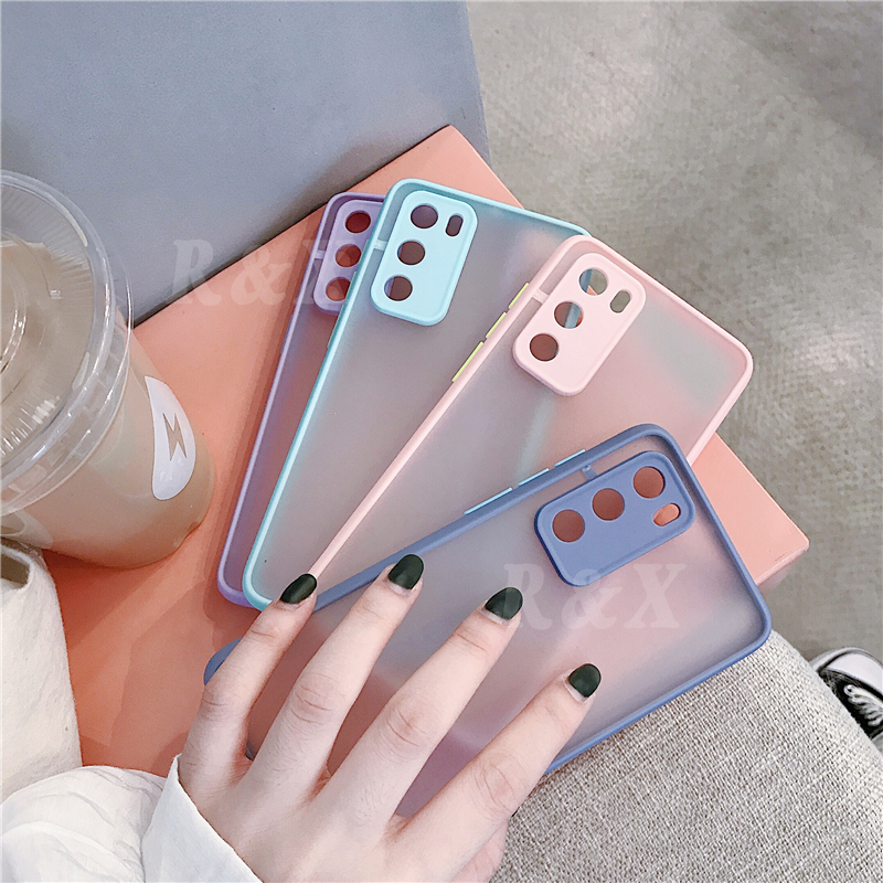 Ốp lưng màu kẹo ngọt xinh xắn dành cho Huawei Y6P Nova 7se 7i 5t 3i 2i Y9S Y9 Prime 2019