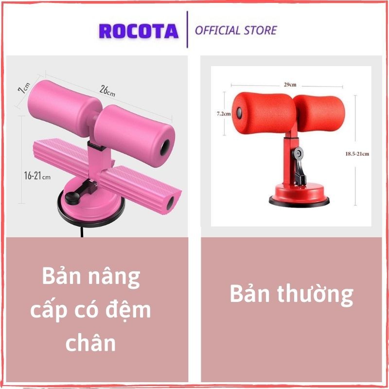 Dụng cụ tập gym tại nhà cho nữ Rocota tập cơ bụng, tập thể dục, thể hình giúp giảm mỡ bụng