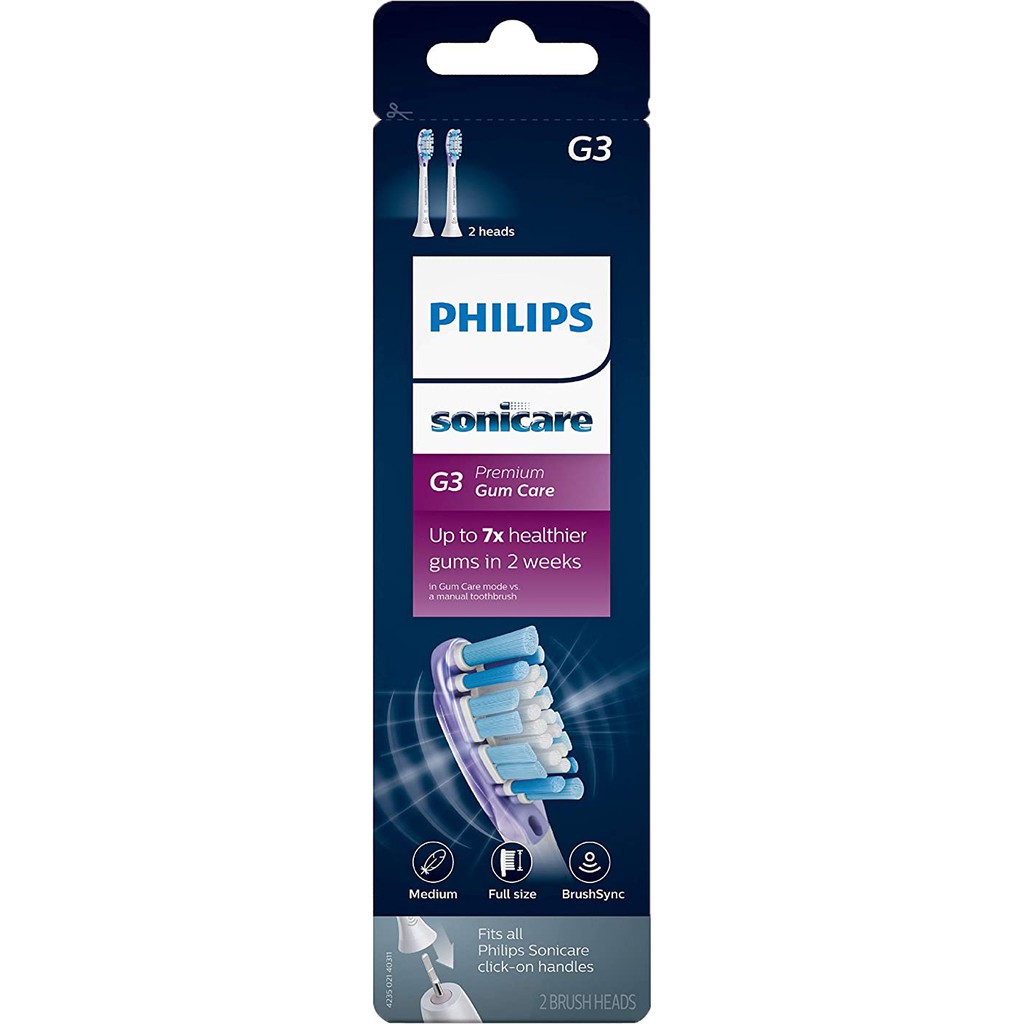 Đầu bàn chải điện Philips Sonicare các loại C1, C2, G2, W, C3, G3, Hàng USA