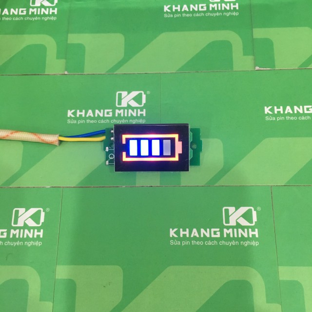 Led đo điện áp pin Li-ion 3.7v - 60v, báo vạch màu