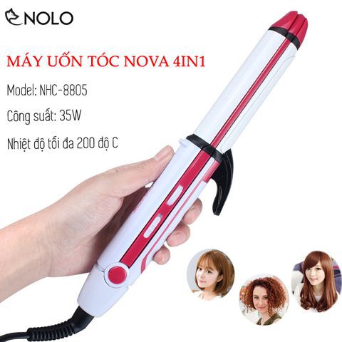 Máy Tạo Kiểu Tóc Kẹp Uốn Duỗi Nova 8805 Cao Cấp