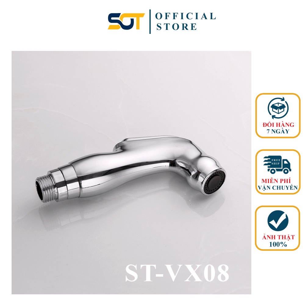Bộ vòi xịt vệ sinh bồn cầu nhựa mạ Bóng ST-VX07 giá rẻ