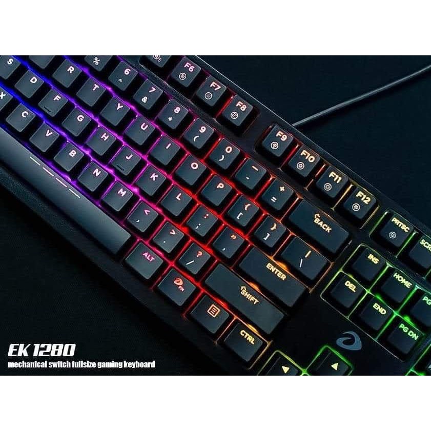 Phím cơ DareU EK1280 led RGB (Blue/ Brown/Red Switch) - Hàng chính hãng