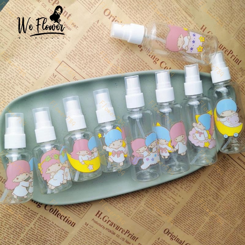 Chai chiết WE FLOWER đựng mỹ phẩm rỗng dạng xịt 50/ 100ml đa năng tiện lợi