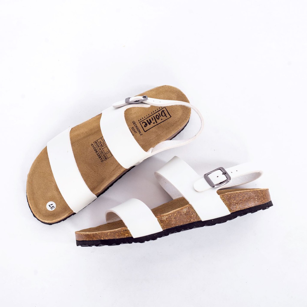 Giày Sandal birken vietnam Unisex xuất khẩu châu âu dòng PU leather Mã D15