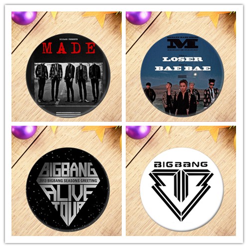 Huy Hiệu Cài Áo Hình Thành Viên Nhóm Bigbang