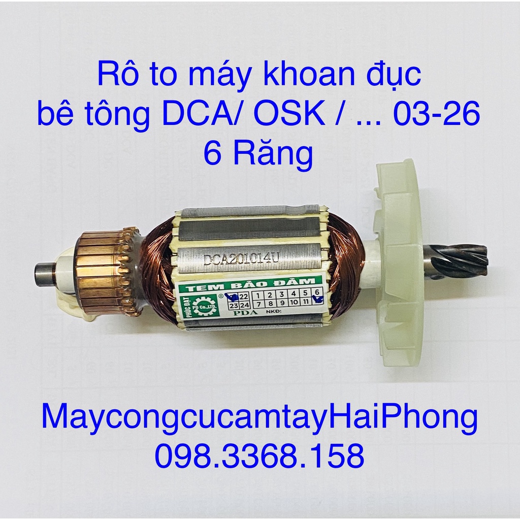RÔ TO MÁY KHOAN ĐỤC BÊ TÔNG 'DCA' - .'O$UKA' - 'HUGONG'... Z1C-SZ03-26