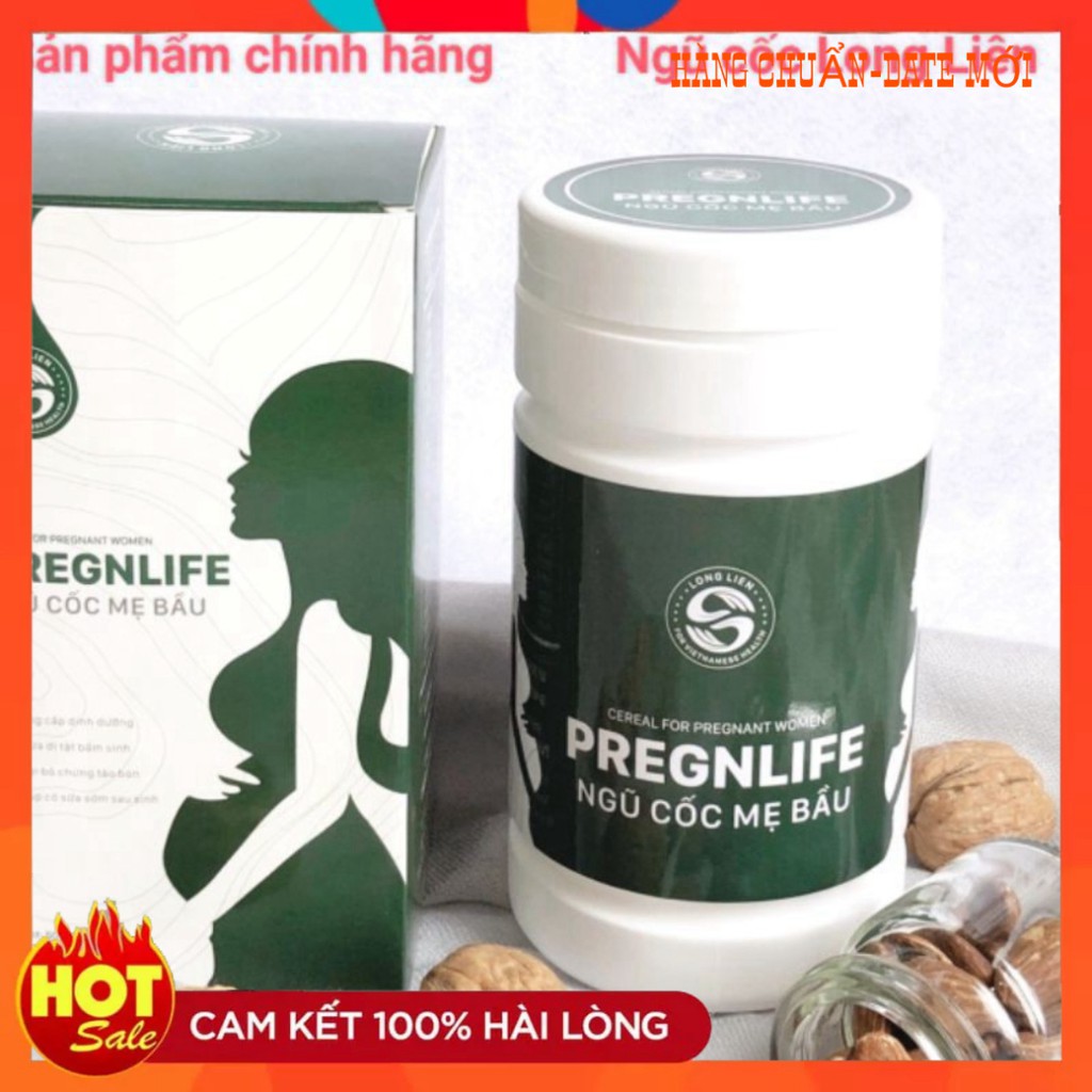 Ngũ Cốc Bà Bầu Pregnlife Cao Cấp Siêu Dinh Dưỡng, Con Tăng Cân Đều Đặn (500gr)