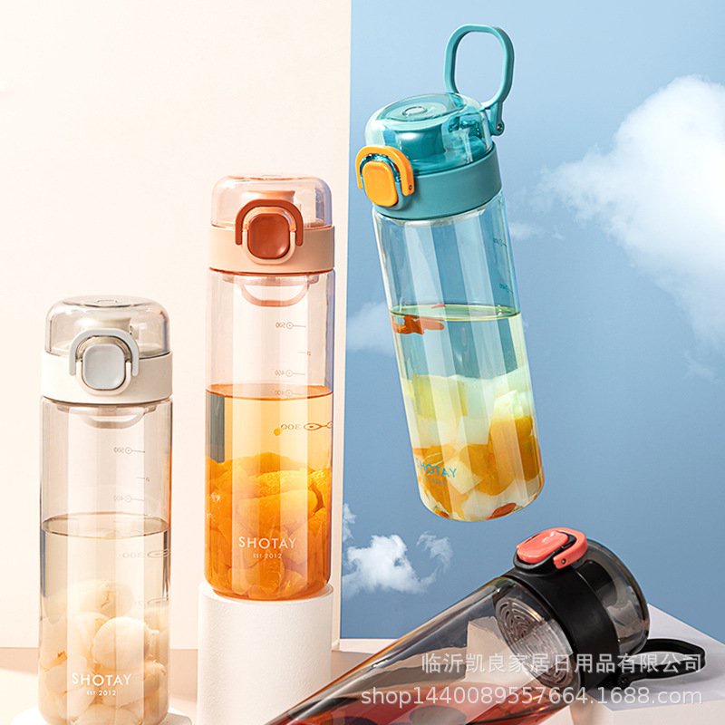 Bình nước học sinh cao cấp 680ml Shotay 6610 bằng nhựa Tritan