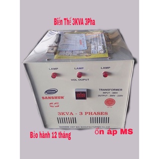 Máy biến thế 3KVA 3pha- biến áp 3KVA đổi điện 380V 3pha ra 200V-220V 3pha