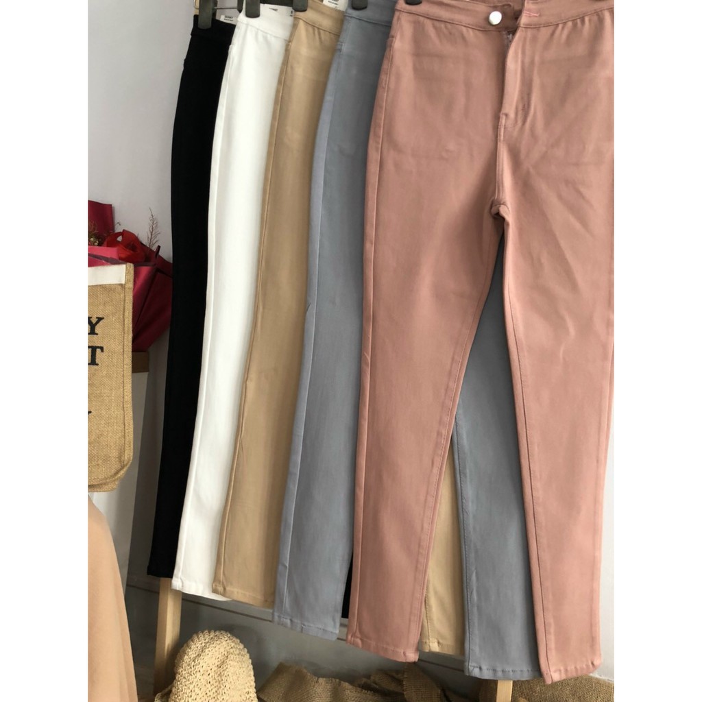 [ Mã FAGREEN55 giảm 10% tối đa 30K đơn 99K] QUẦN KAKI JEAN NỮ ÔM BODY CO GIÃN MẠNH FOM ĐẸP | BigBuy360 - bigbuy360.vn