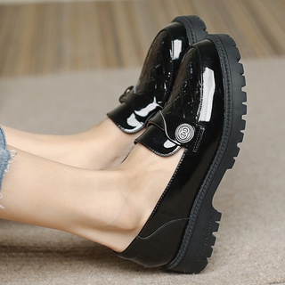 Giày lười da mềm đế bằng 3.5cm thời trang cho nữ