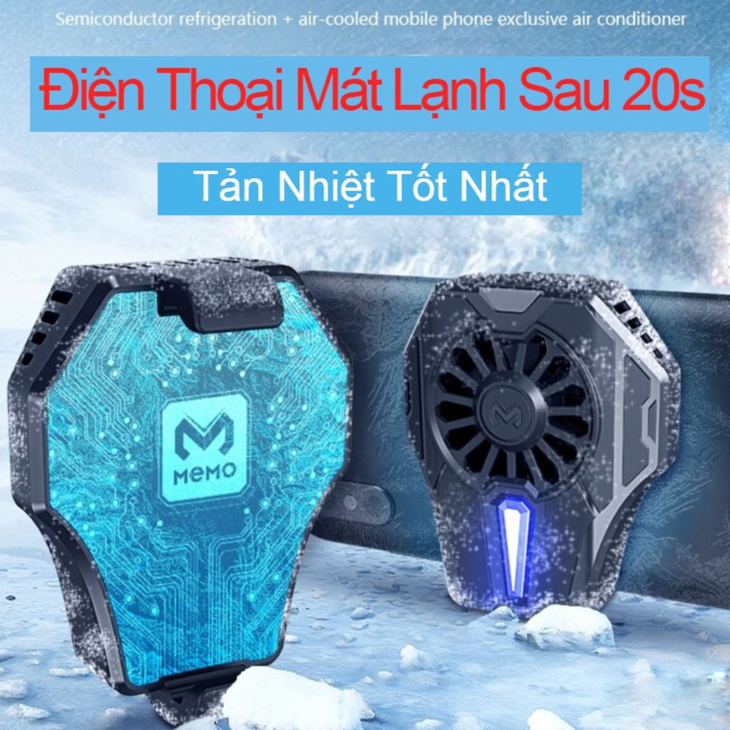 {Sò lạnh} Quạt Tản Nhiệt điện thoại MEMO DL01 - Làm lạnh ngay lập tức - giảm nhiệt độ - tăng hiệu năng -dc4479