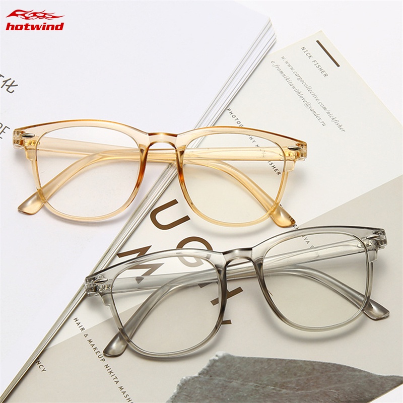 Hw Mắt Kính Gọng Tròn Chống Ánh Sáng Xanh Thời Trang Cho Nam Nữ