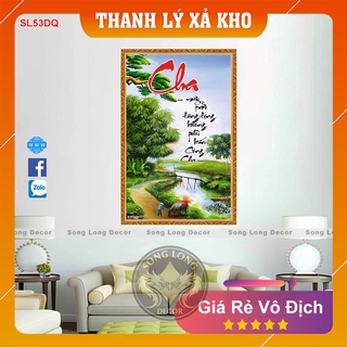 Tranh Dán Tường Làng Quê Việt Nam - SL53DQ-Tranh 3d Đồng quê - Song Long Decor