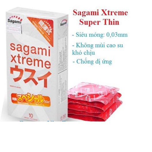 [Nhật Bản] Bao Cao Su Sagami Xtreme Superthin