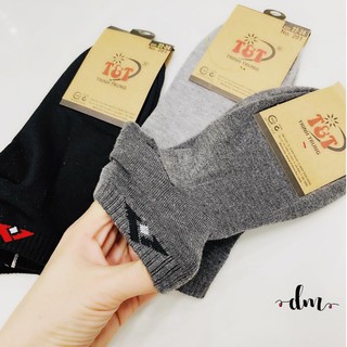 COMBO 3 Đôi Vớ Nam Cổ Ngắn Mắt Cá Thun Cotton Dày Tất Chân Mang Giày Tây Bata Sport Sneaker
