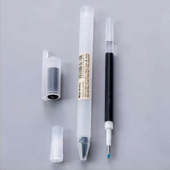 Bút Gel Muji Ngòi 0.38 mm Và 0.5 mm Màu Đen/ Xanh lam/ Đỏ
