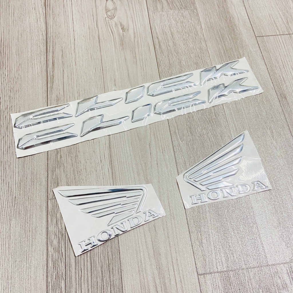 Combo chữ Click và cánh chim honda nhựa dẻo đủ màu như zin