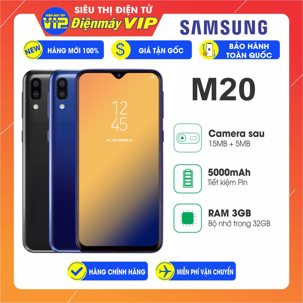 Điện Thoại Samsung M20 (3GB/32GB) Nguyên seal , Mới 100% - Hành Chính Hãng - Bảo Hành 12 Tháng Toàn Quốc