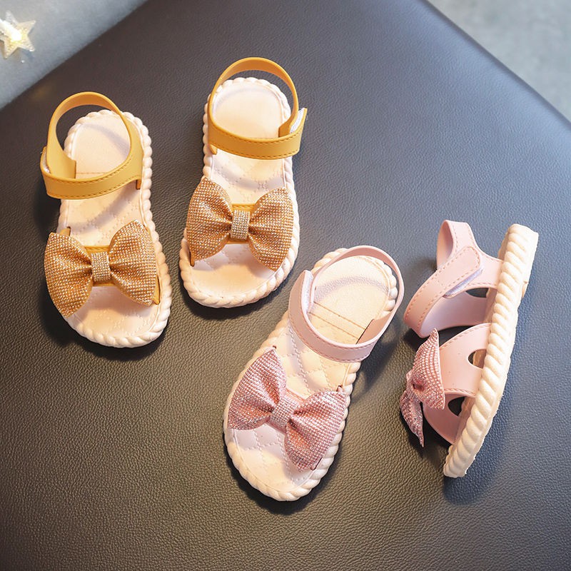  Giày sandals công chúa đi biển hở mũi đế mềm xinh xắn dành cho bé gái