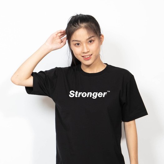 Áo thun Uniex form rộng tay lỡ Phông nam nữ Stronger phản quang Local Brand Mi Midori