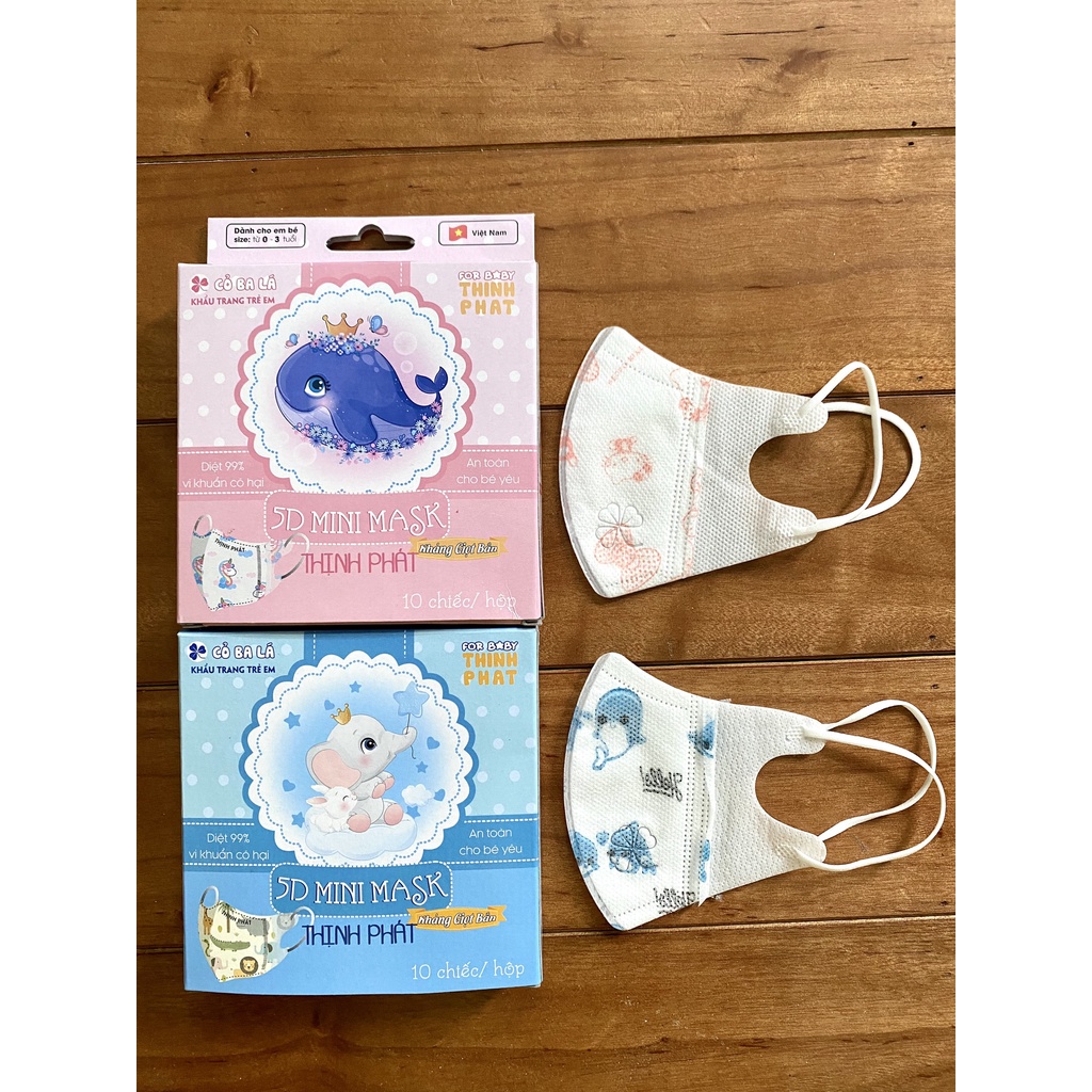 50cái Khẩu trang KF94 - 5D mask cho bé, người lớn 4 lớp kháng khuẩn chống bụi - Mộc Diệp